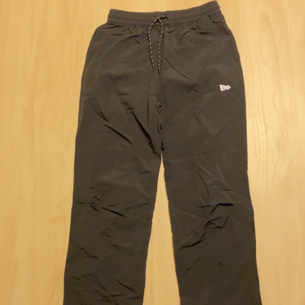 New Era Black Men's Drawstring Joggers with Logo